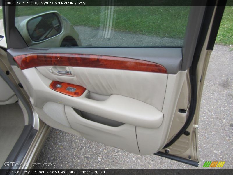 Mystic Gold Metallic / Ivory 2001 Lexus LS 430