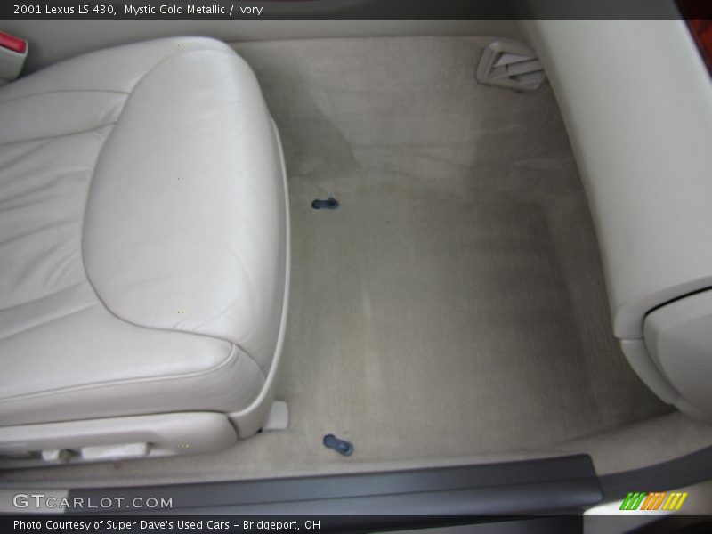 Mystic Gold Metallic / Ivory 2001 Lexus LS 430