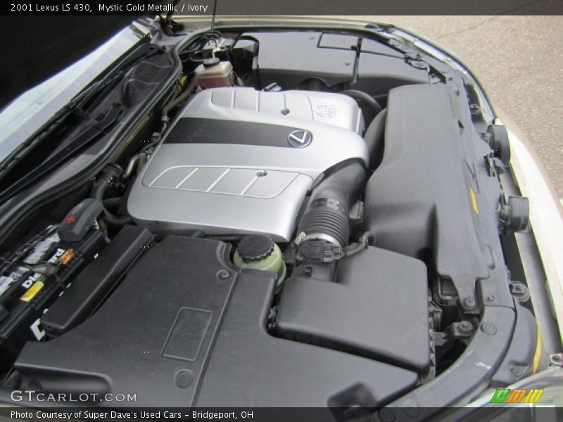 Mystic Gold Metallic / Ivory 2001 Lexus LS 430