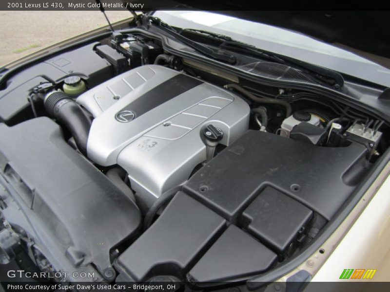 Mystic Gold Metallic / Ivory 2001 Lexus LS 430