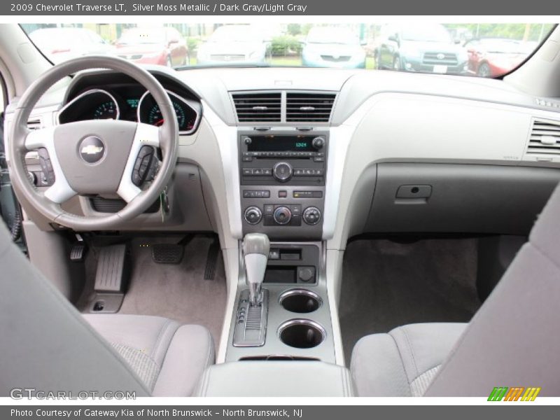 Silver Moss Metallic / Dark Gray/Light Gray 2009 Chevrolet Traverse LT