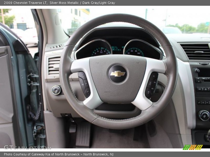 Silver Moss Metallic / Dark Gray/Light Gray 2009 Chevrolet Traverse LT