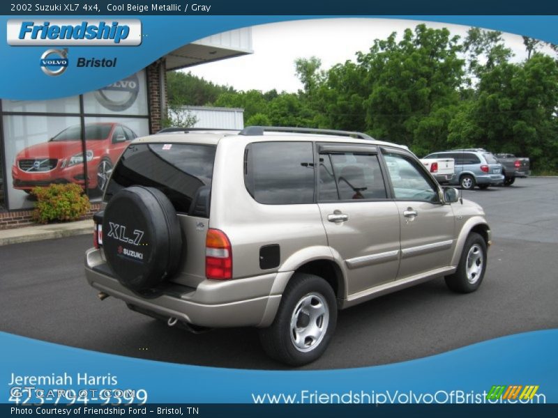 Cool Beige Metallic / Gray 2002 Suzuki XL7 4x4