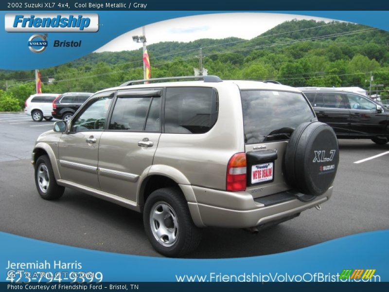 Cool Beige Metallic / Gray 2002 Suzuki XL7 4x4
