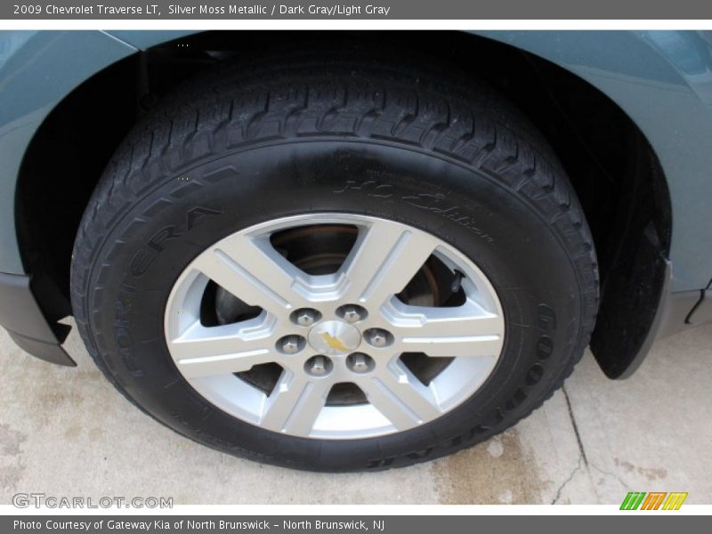 Silver Moss Metallic / Dark Gray/Light Gray 2009 Chevrolet Traverse LT