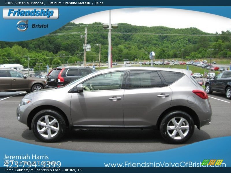 Platinum Graphite Metallic / Beige 2009 Nissan Murano SL