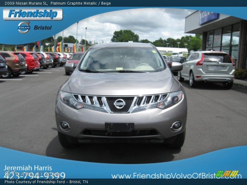 Platinum Graphite Metallic / Beige 2009 Nissan Murano SL