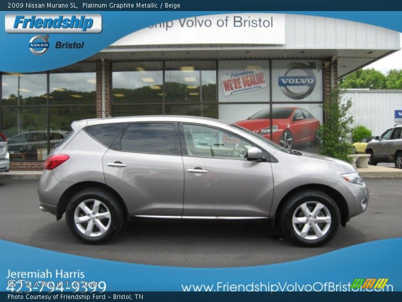 Platinum Graphite Metallic / Beige 2009 Nissan Murano SL