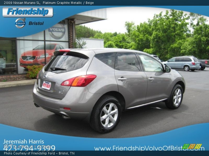 Platinum Graphite Metallic / Beige 2009 Nissan Murano SL