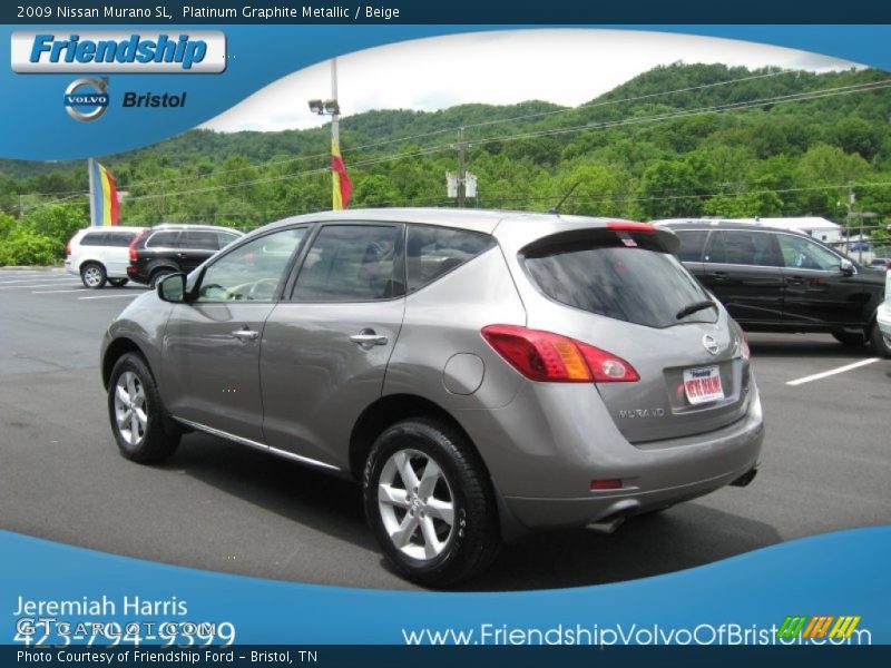 Platinum Graphite Metallic / Beige 2009 Nissan Murano SL