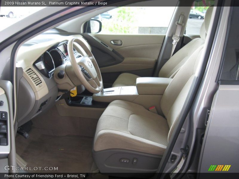 Platinum Graphite Metallic / Beige 2009 Nissan Murano SL