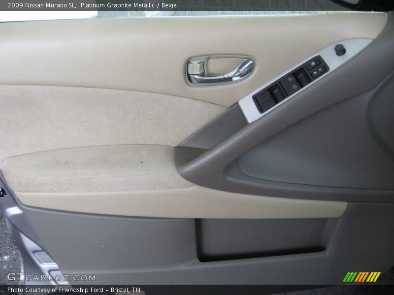 Platinum Graphite Metallic / Beige 2009 Nissan Murano SL