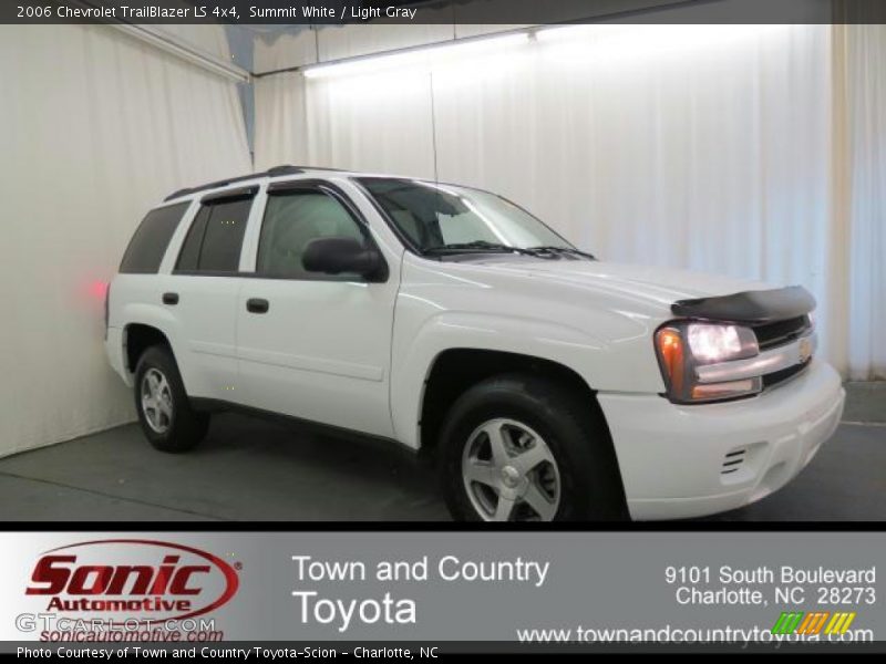 Summit White / Light Gray 2006 Chevrolet TrailBlazer LS 4x4