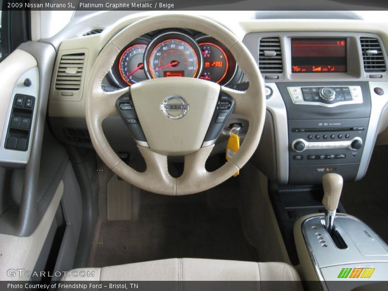 Platinum Graphite Metallic / Beige 2009 Nissan Murano SL