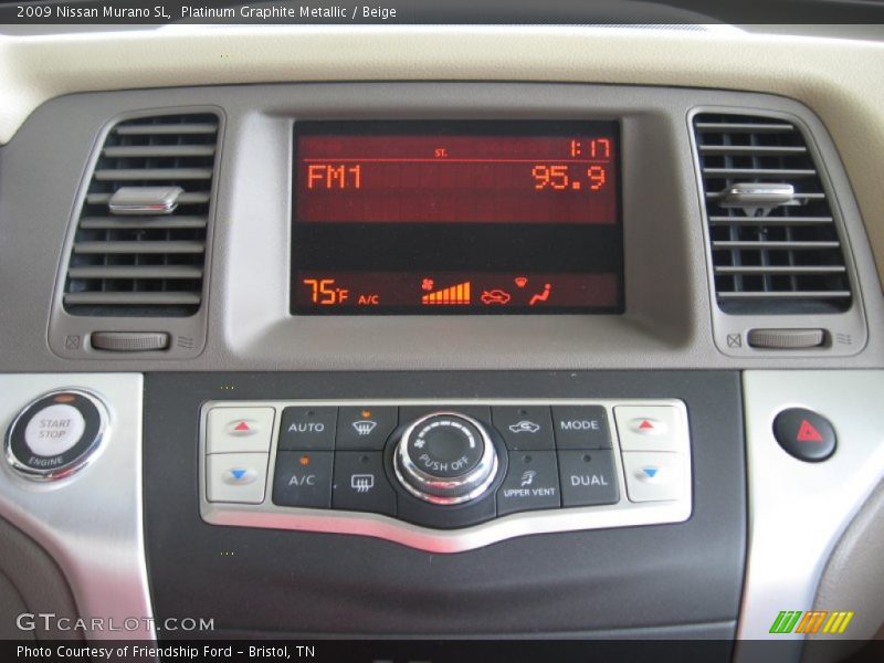 Platinum Graphite Metallic / Beige 2009 Nissan Murano SL