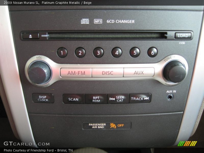 Platinum Graphite Metallic / Beige 2009 Nissan Murano SL