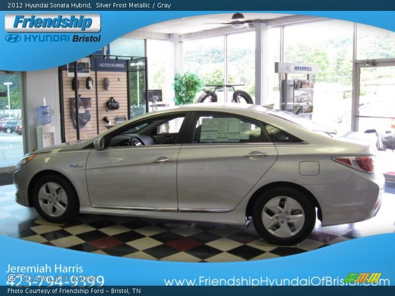 Silver Frost Metallic / Gray 2012 Hyundai Sonata Hybrid