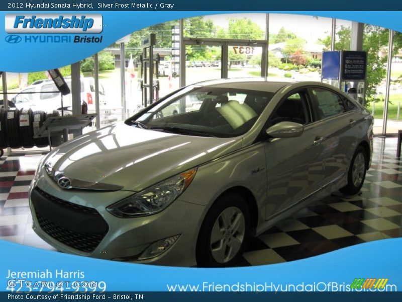 Silver Frost Metallic / Gray 2012 Hyundai Sonata Hybrid