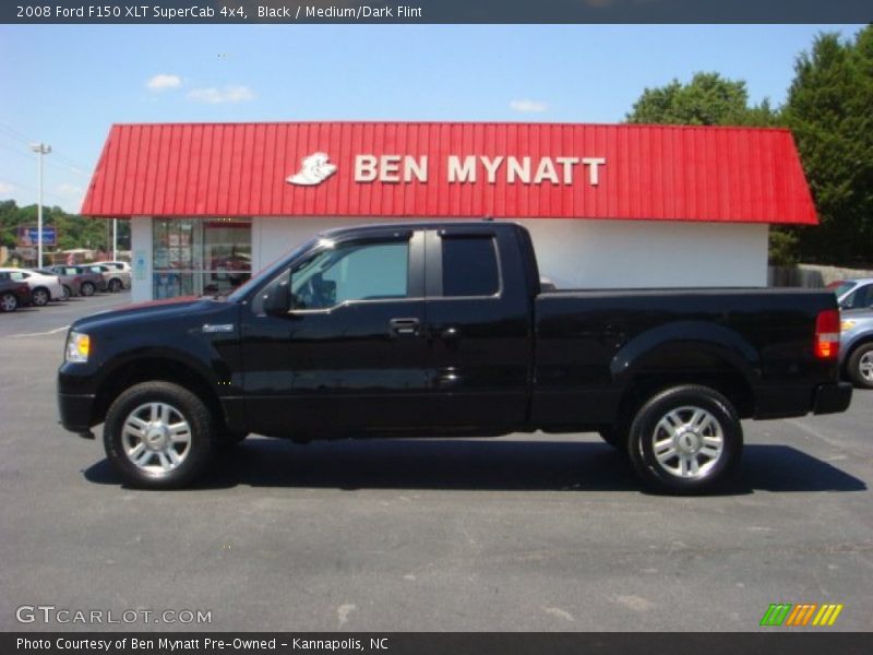 Black / Medium/Dark Flint 2008 Ford F150 XLT SuperCab 4x4