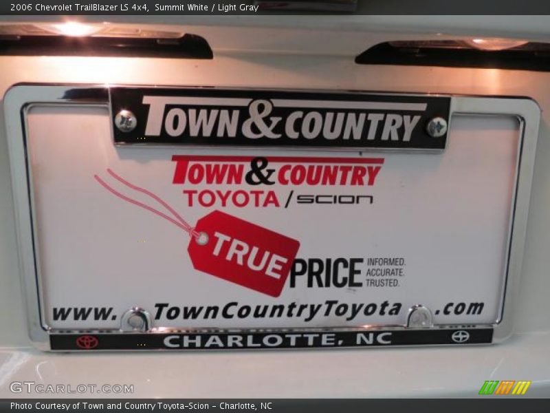 Summit White / Light Gray 2006 Chevrolet TrailBlazer LS 4x4