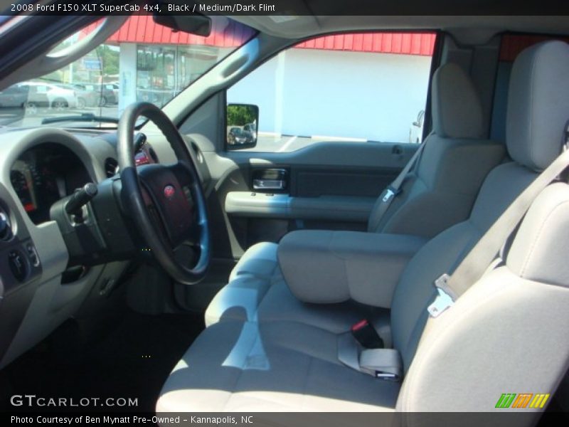 Black / Medium/Dark Flint 2008 Ford F150 XLT SuperCab 4x4