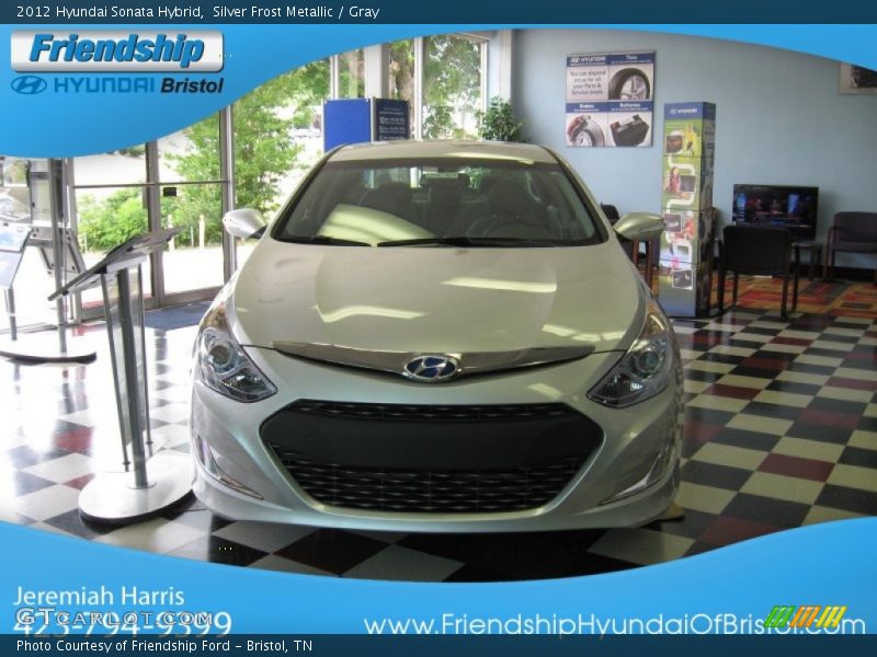 Silver Frost Metallic / Gray 2012 Hyundai Sonata Hybrid
