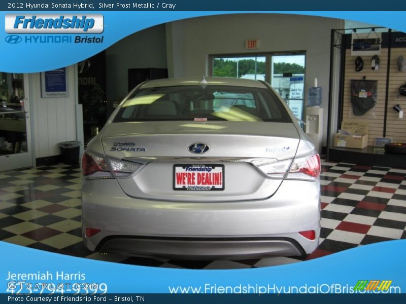 Silver Frost Metallic / Gray 2012 Hyundai Sonata Hybrid