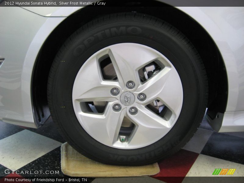 Silver Frost Metallic / Gray 2012 Hyundai Sonata Hybrid