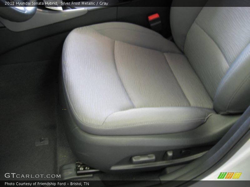 Silver Frost Metallic / Gray 2012 Hyundai Sonata Hybrid