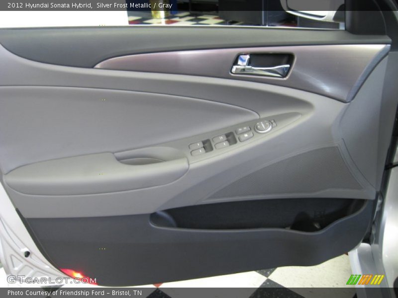 Silver Frost Metallic / Gray 2012 Hyundai Sonata Hybrid