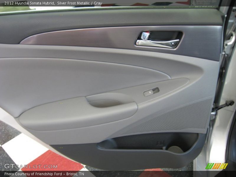 Silver Frost Metallic / Gray 2012 Hyundai Sonata Hybrid