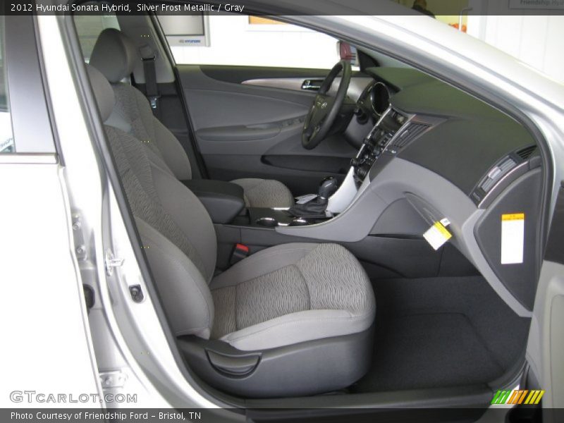 Silver Frost Metallic / Gray 2012 Hyundai Sonata Hybrid