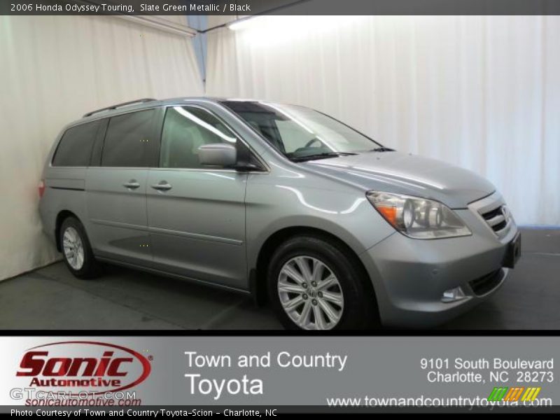 Slate Green Metallic / Black 2006 Honda Odyssey Touring