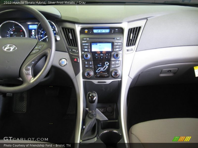 Silver Frost Metallic / Gray 2012 Hyundai Sonata Hybrid