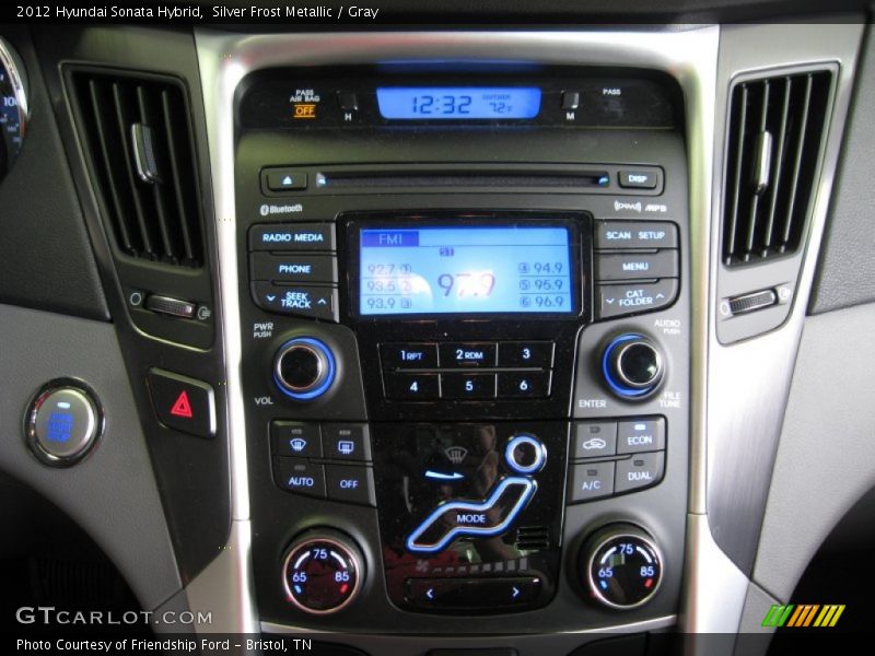 Silver Frost Metallic / Gray 2012 Hyundai Sonata Hybrid