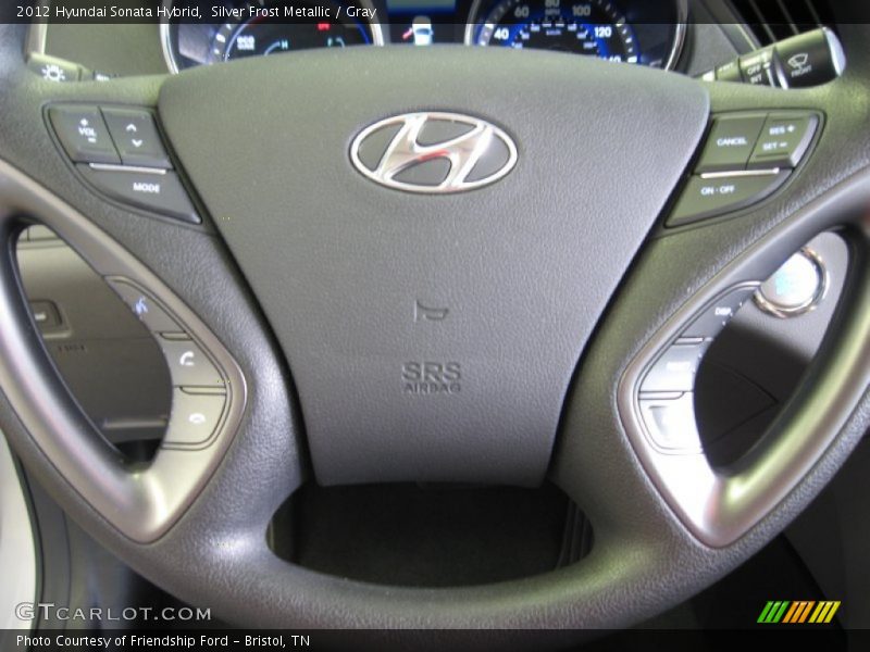 Silver Frost Metallic / Gray 2012 Hyundai Sonata Hybrid
