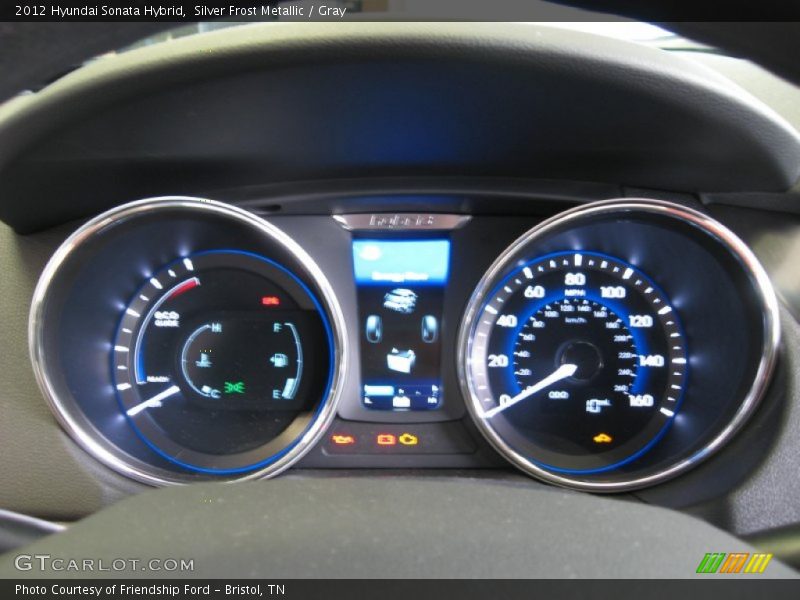 Silver Frost Metallic / Gray 2012 Hyundai Sonata Hybrid