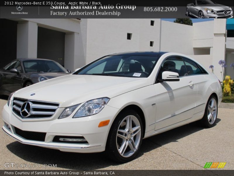 Arctic White / Black 2012 Mercedes-Benz E 350 Coupe