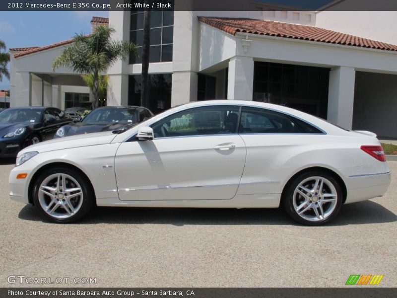 Arctic White / Black 2012 Mercedes-Benz E 350 Coupe