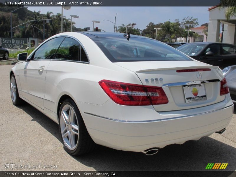 Arctic White / Black 2012 Mercedes-Benz E 350 Coupe