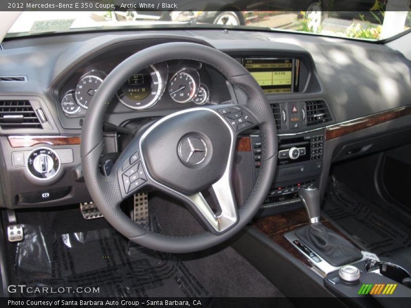 Arctic White / Black 2012 Mercedes-Benz E 350 Coupe