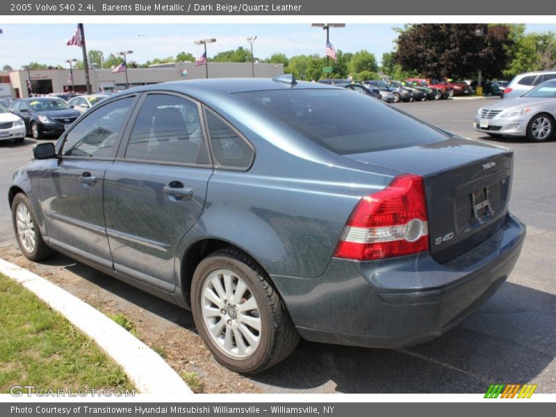 Barents Blue Metallic / Dark Beige/Quartz Leather 2005 Volvo S40 2.4i