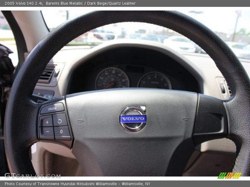 Barents Blue Metallic / Dark Beige/Quartz Leather 2005 Volvo S40 2.4i