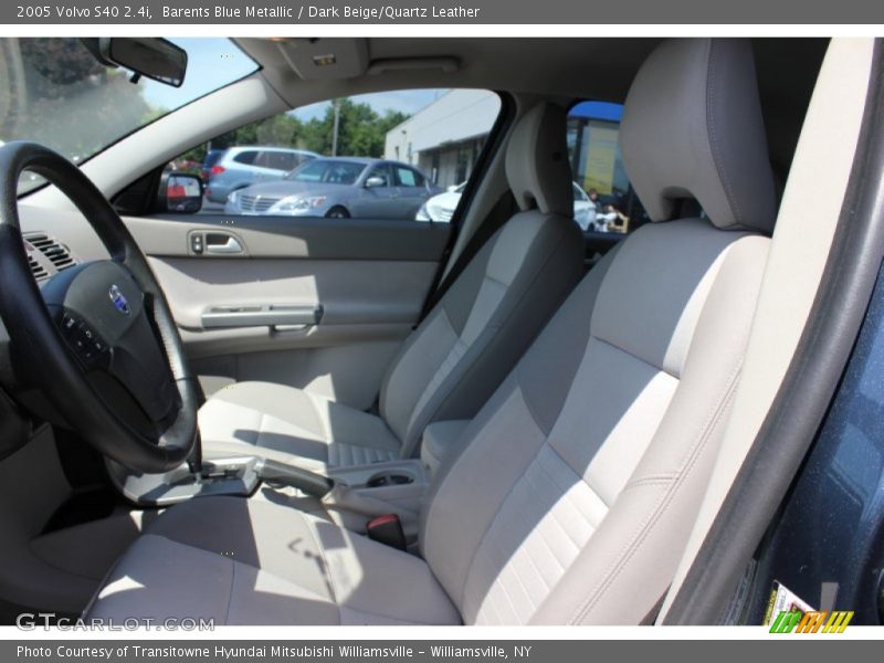 Barents Blue Metallic / Dark Beige/Quartz Leather 2005 Volvo S40 2.4i