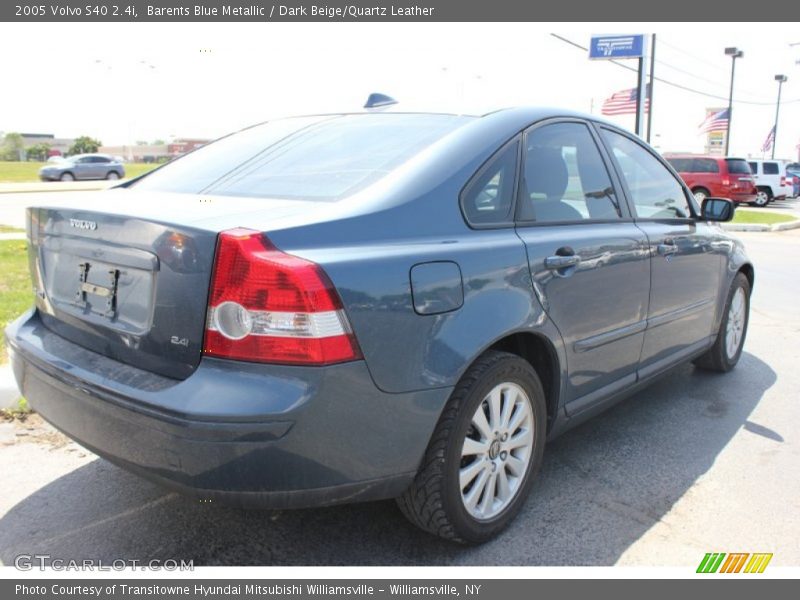 Barents Blue Metallic / Dark Beige/Quartz Leather 2005 Volvo S40 2.4i