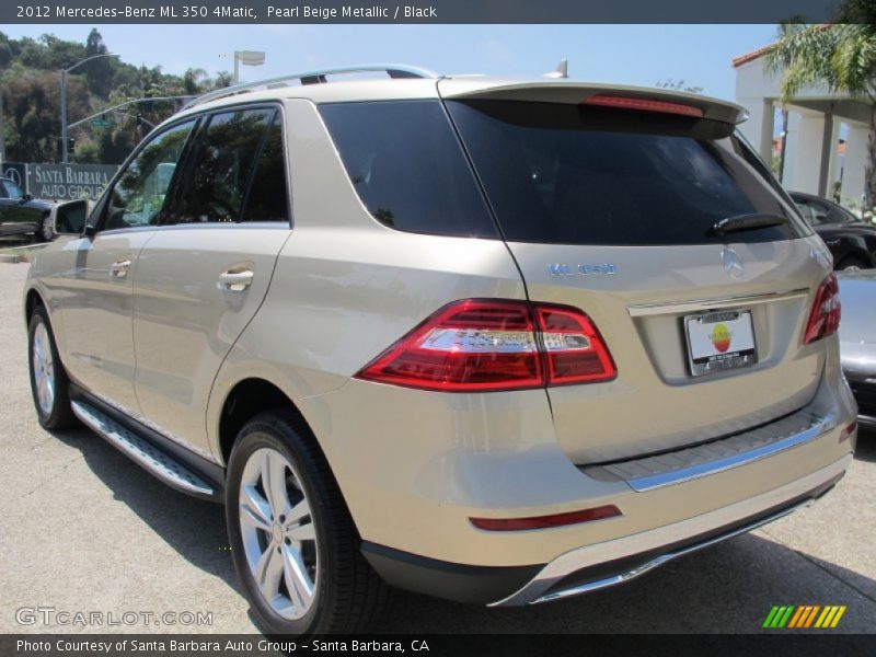 Pearl Beige Metallic / Black 2012 Mercedes-Benz ML 350 4Matic