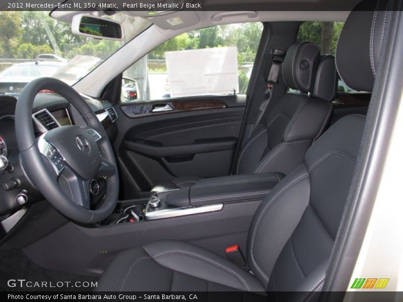 Pearl Beige Metallic / Black 2012 Mercedes-Benz ML 350 4Matic