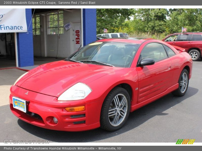 Saronno Red / Sand Blast 2003 Mitsubishi Eclipse GTS Coupe