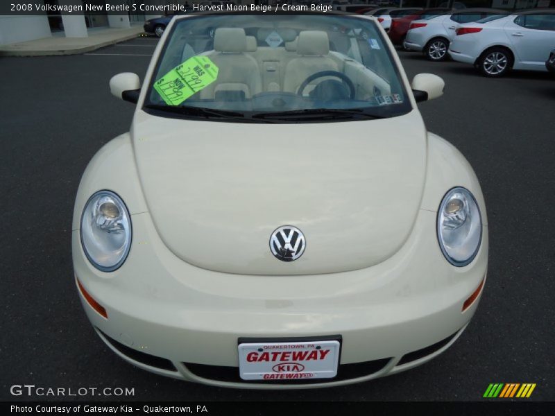 Harvest Moon Beige / Cream Beige 2008 Volkswagen New Beetle S Convertible