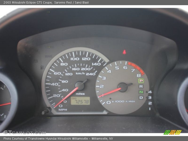 Saronno Red / Sand Blast 2003 Mitsubishi Eclipse GTS Coupe